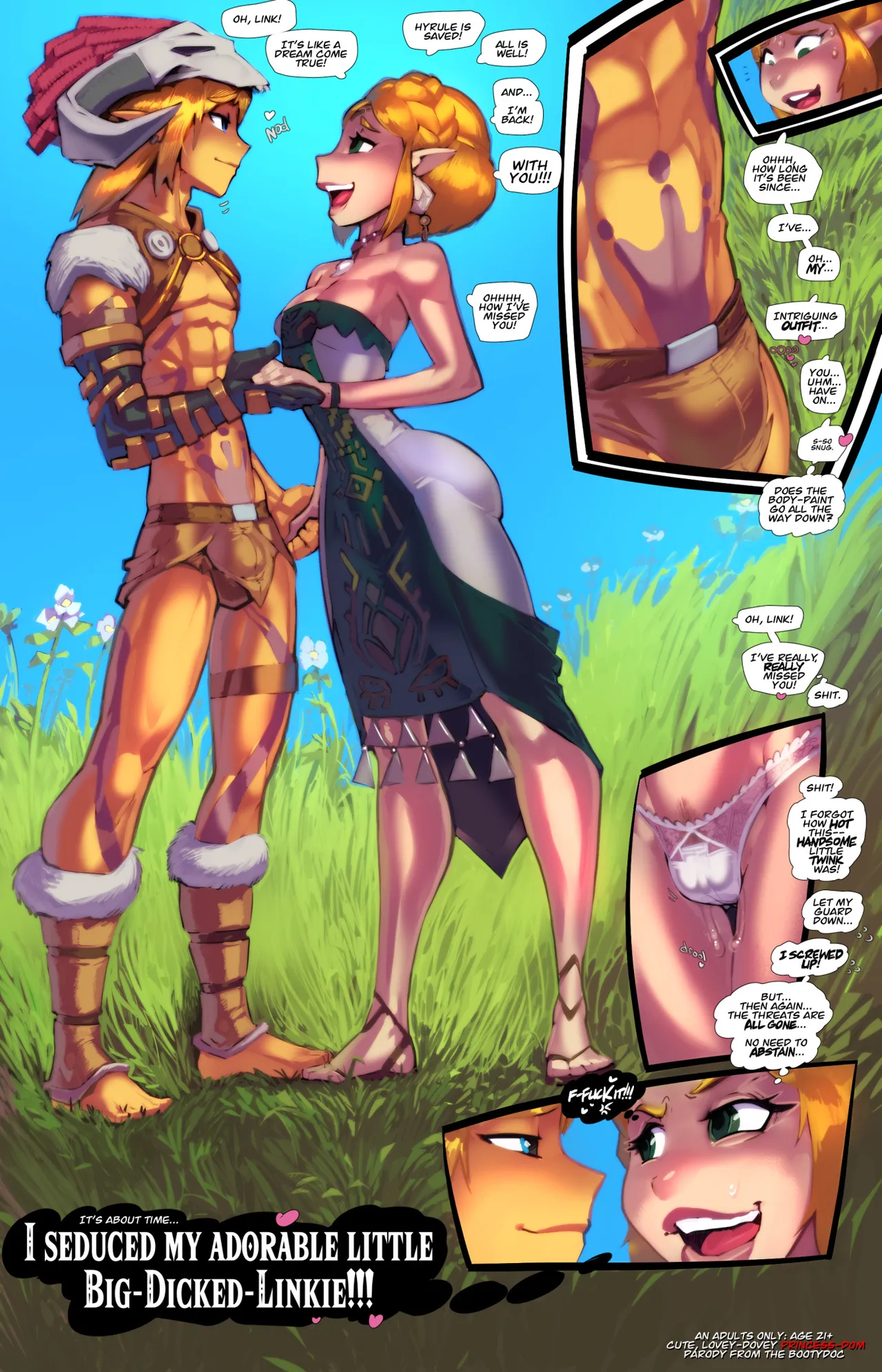 Link X Zelda in "Luvy-Duvy PRINCESS DOM" page 1 full