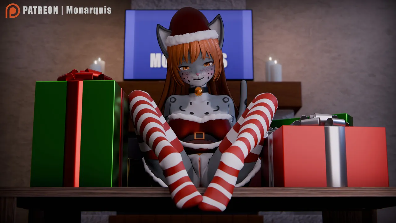 Legs wide open at Christmas page 3 full