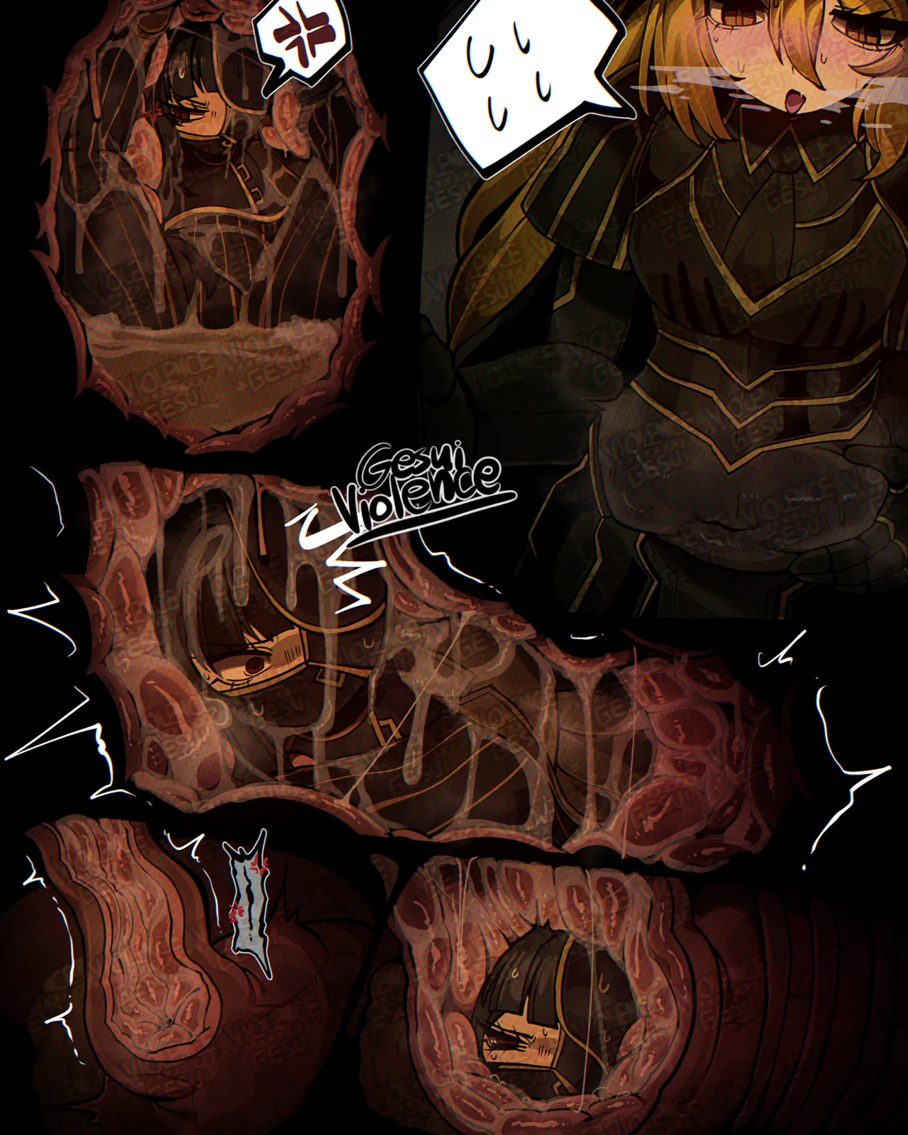 Giant Le Noir DonQui vore comic page 6 full