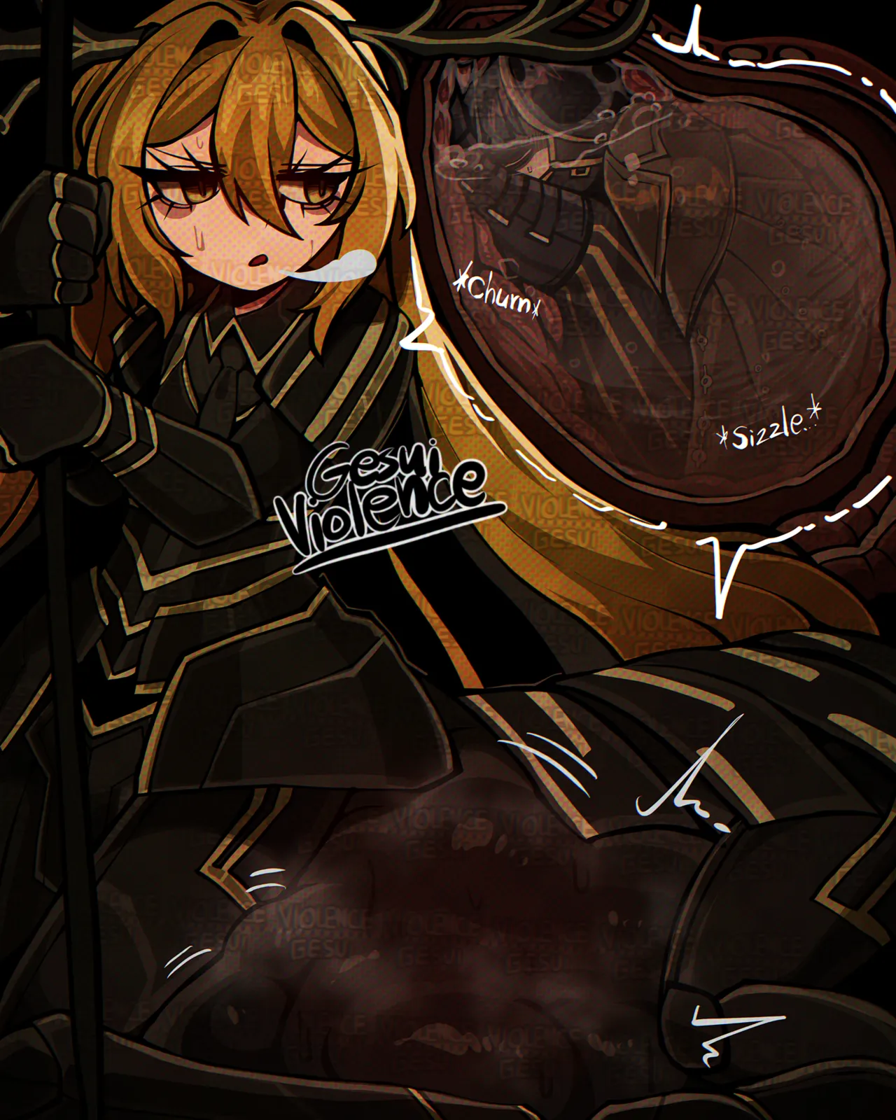 Giant Le Noir DonQui vore comic page 7 full