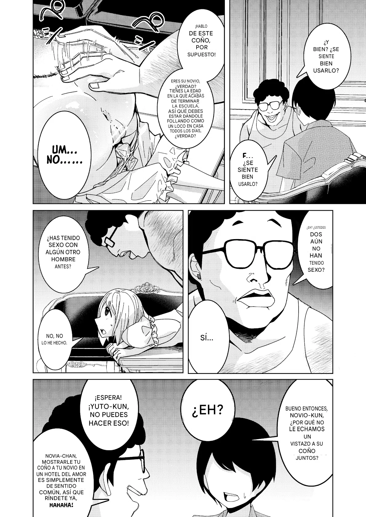 Saimin Appli de! ~Tsukiatte 3-kagetsu Hatsu Ecchi Mokuzen no Couple ni Ecchi no Shikata o Oshiete Mita~ Español page 7 full