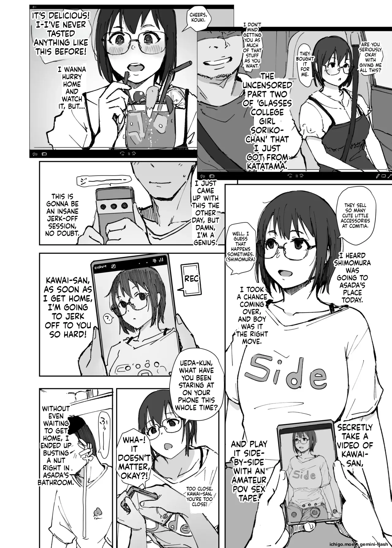 College Glasses Girl Noriko-chan Vol. 2 - MTL page 9 full