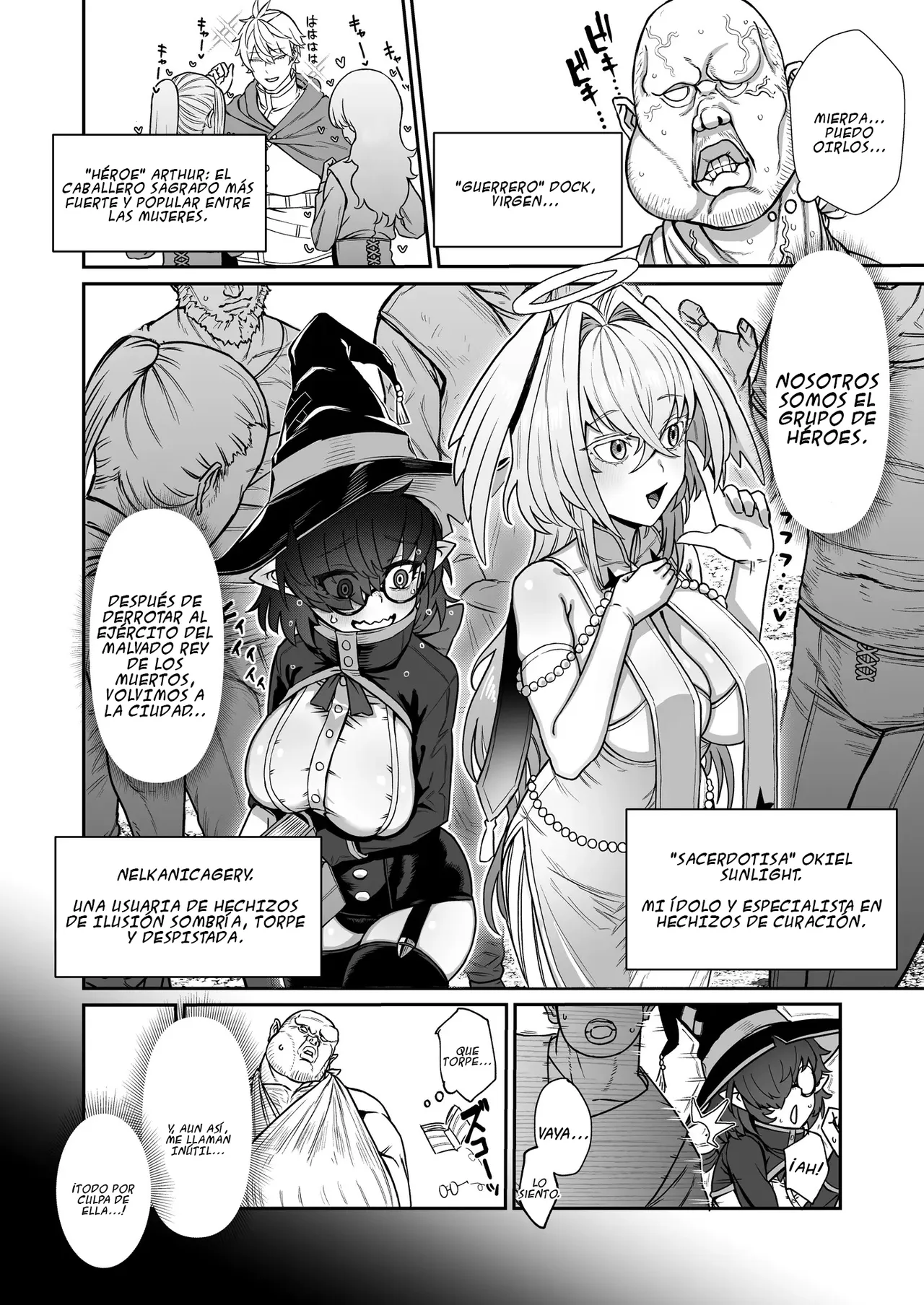 Inkya Majutsushi  de Daitaikan｜Sexo Sustituto con la  Introvertida page 3 full