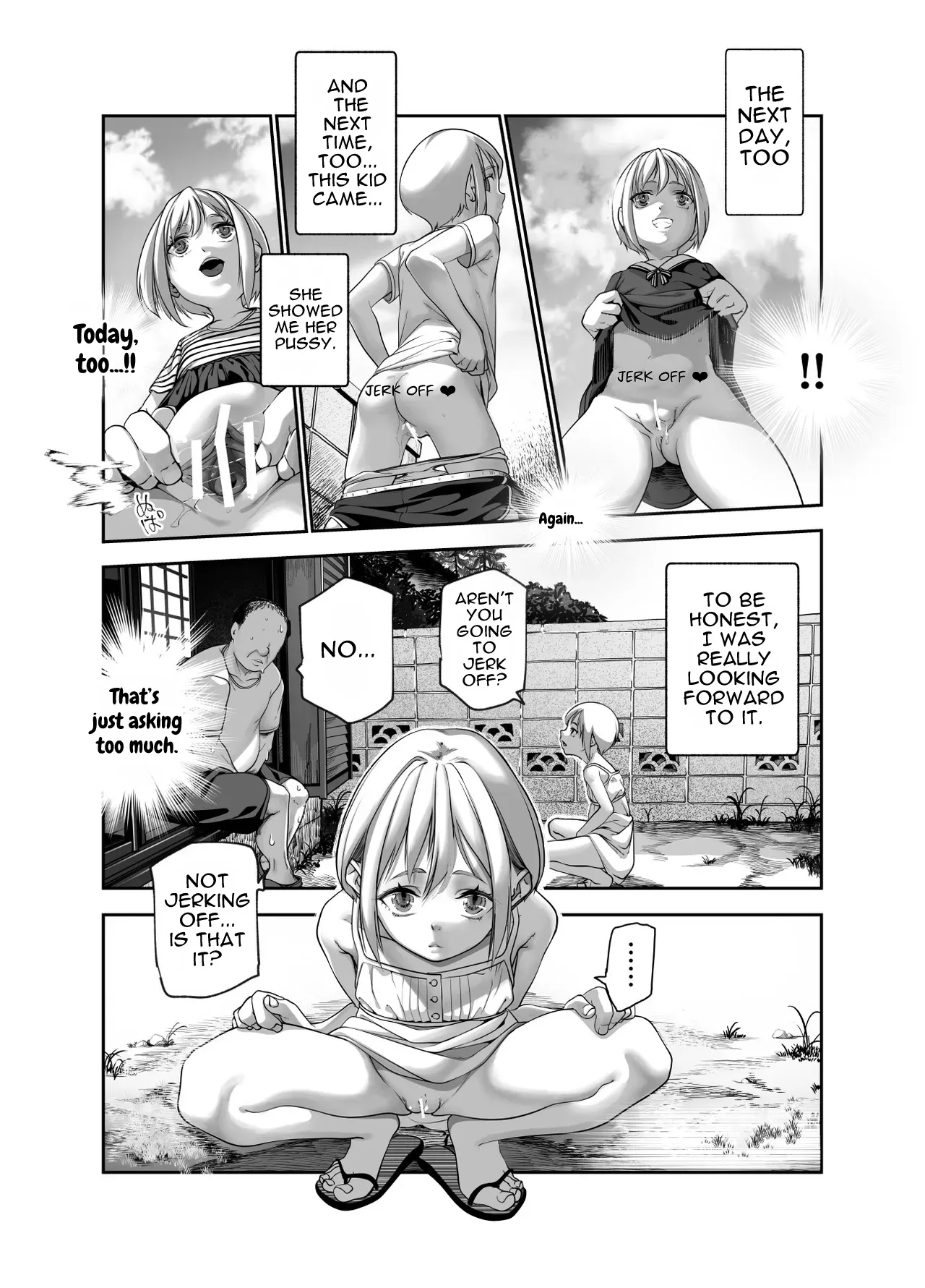 The Nice Guy and the Sketchy Neighborhood Kid Who Keeps Flashing Her Panties page 9 full