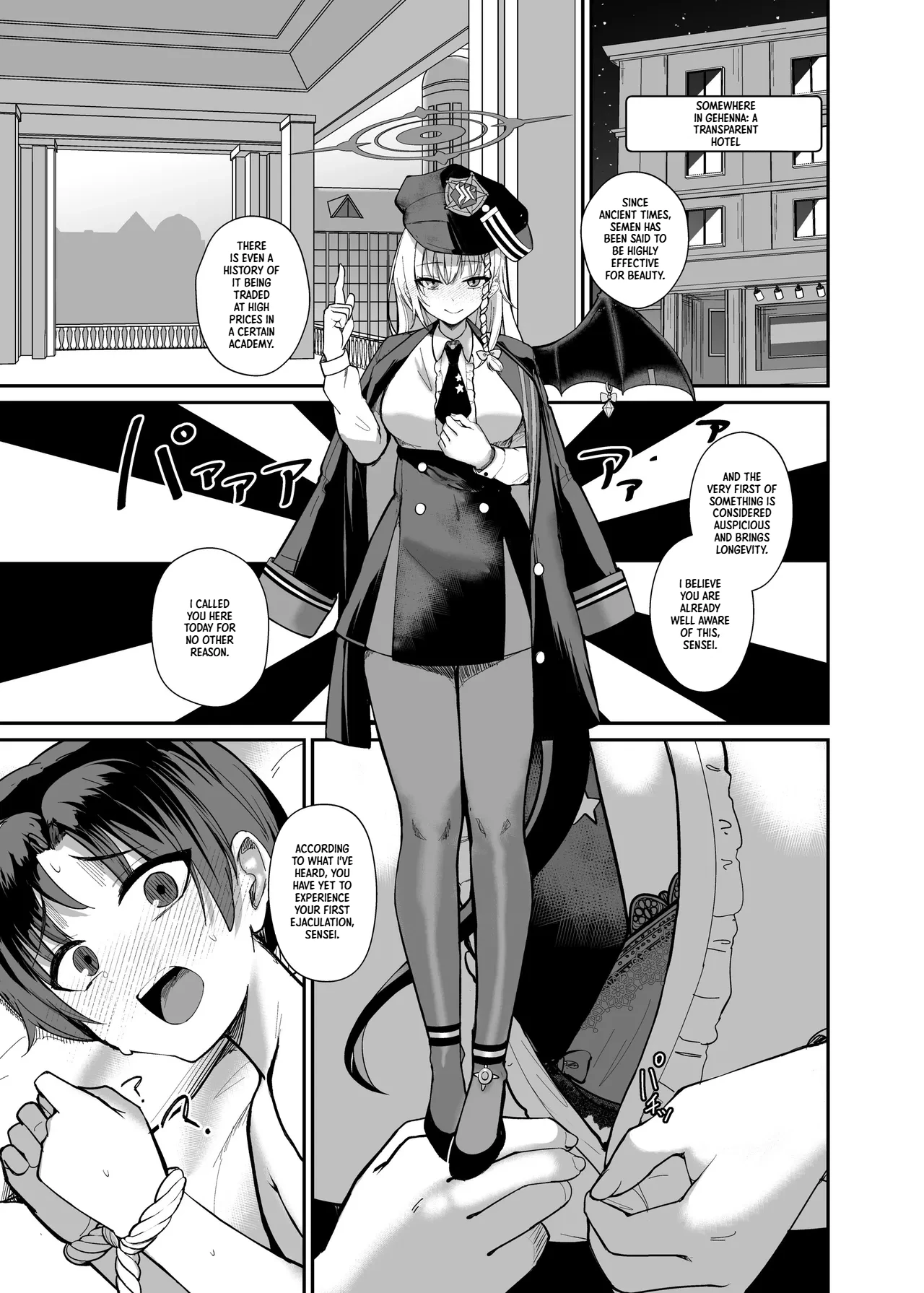 Sensei, Chotto Hajimete Itadakimasu wa. | Sensei, I'd like to have a taste of your semen page 2 full