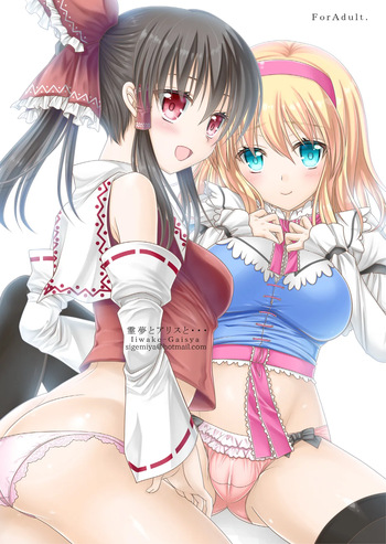 [Iiwake Kaisha (Sigemiya Kyouhei)] Reimu to Alice to... (Touhou Project) cover