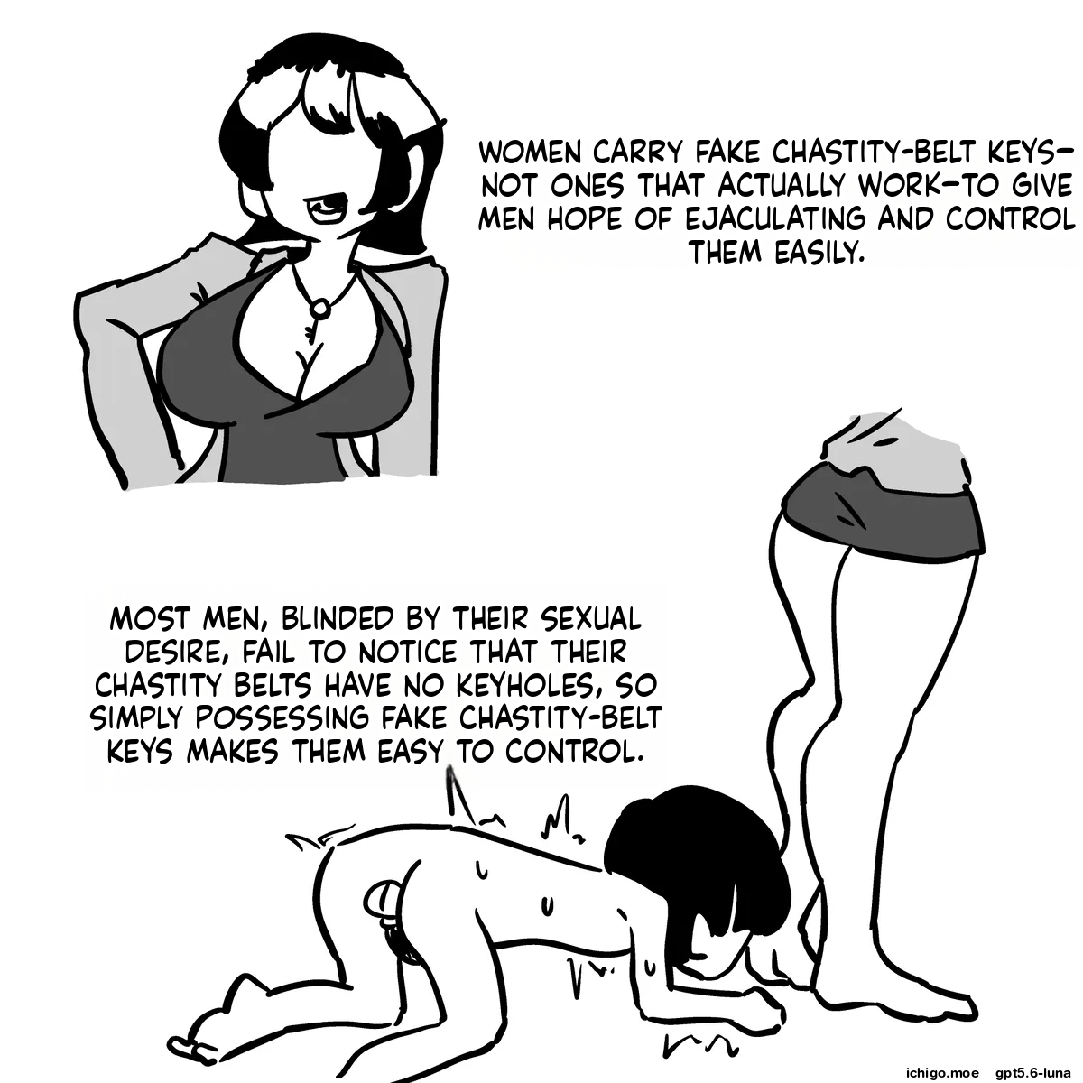 Chastity belt in a femdom world page 6 full