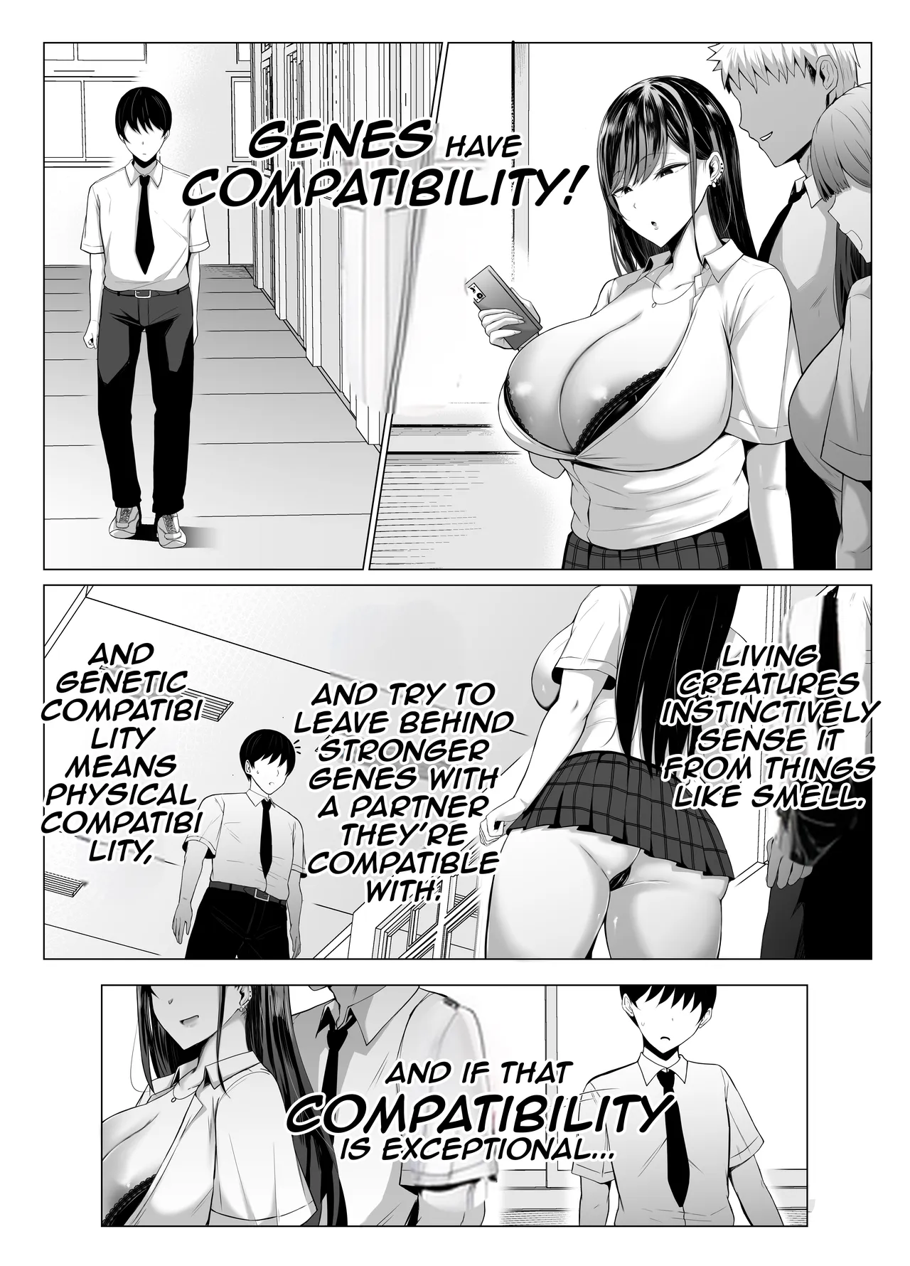Gal to Otaku no Idenshi Aishou Batsugun H |  Hot Sex Between a Gal and an Otaku With Perfect Genes Compatibility page 2 full