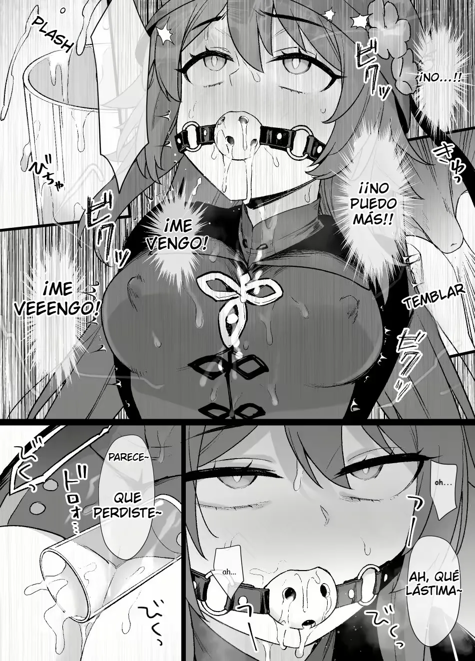 Genshin Impact Hu Tao Chikubi Zeme Manga page 5 full