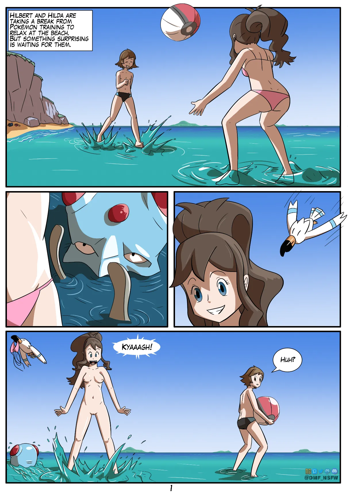 Hilbert and Hilda's Beach day page 1 full