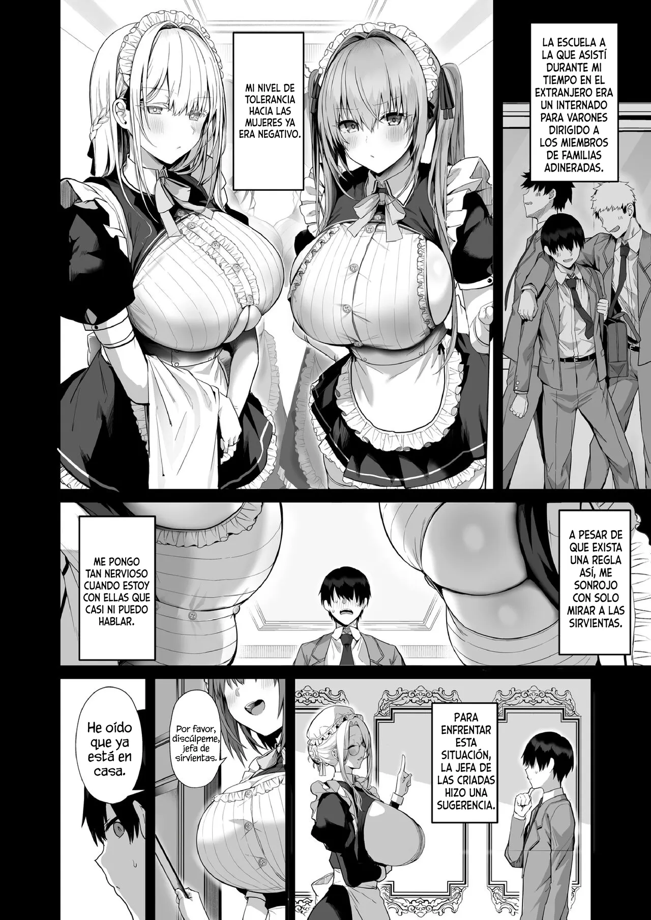 Love Maid -Yasashikute Amaama na Kyonyuu Ero Maid San to SEX Shimakuru Ohanashi-｜Love Maid -La hstoria de cómo tuve mucho sexo con mi mexy súper amante maid de grandes tetas- page 8 full