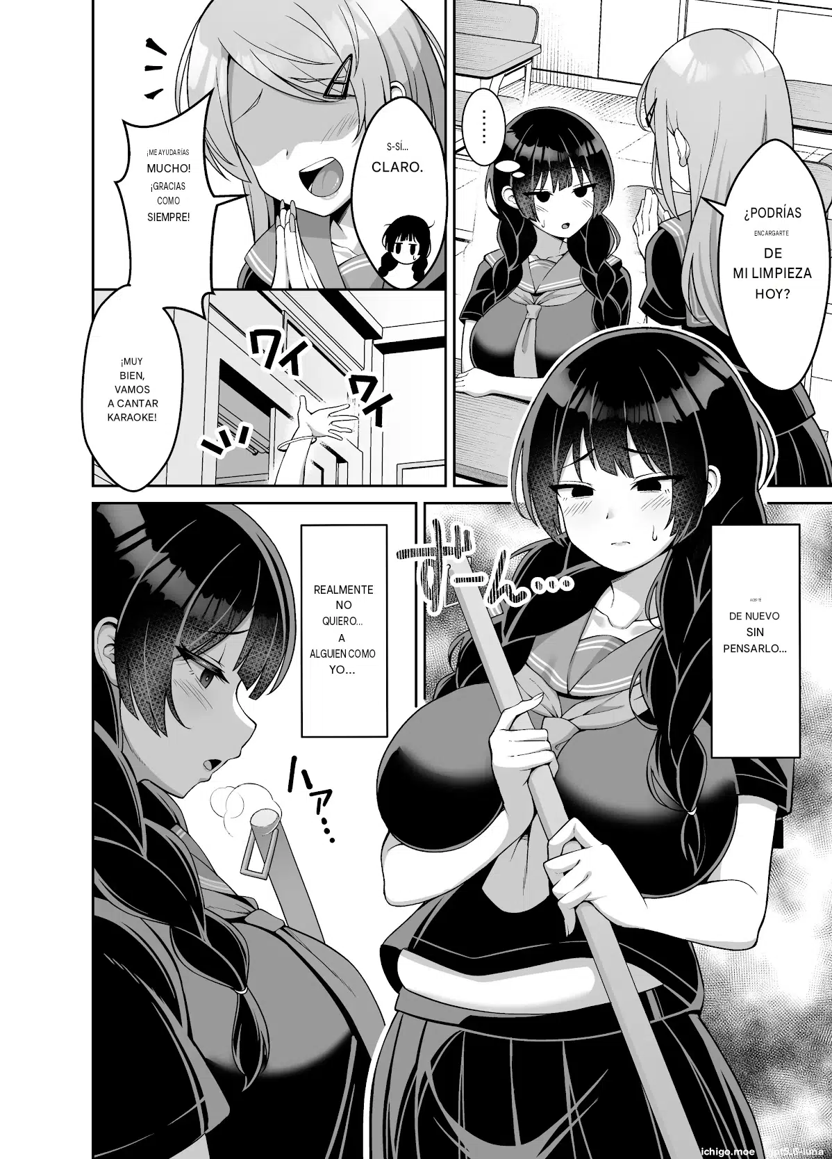 Iinari Jimiko-chan ga Gakkoujuu no Otoko ni Nakadashi Sarete Haranjau Hanashi | A story about a plain, submissive girl who gets creampied by guys all over school and ends up pregnant. page 3 full