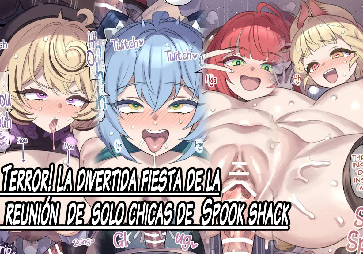 Terror! La divertida pijamada de solo chicas de SpookShack |Kyoufu! Kaidanya Joshikai no Ranchiki Sawagi page 1 full