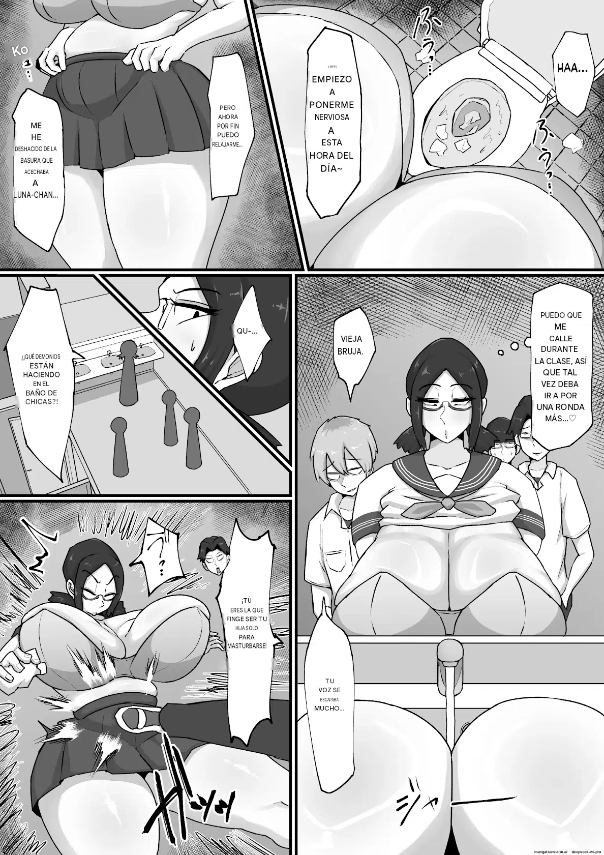 My Daughter Saw It!! The Lewd Sex of a Masturbation-Obsessed, Education-Obsessed Mom Español page 8 full