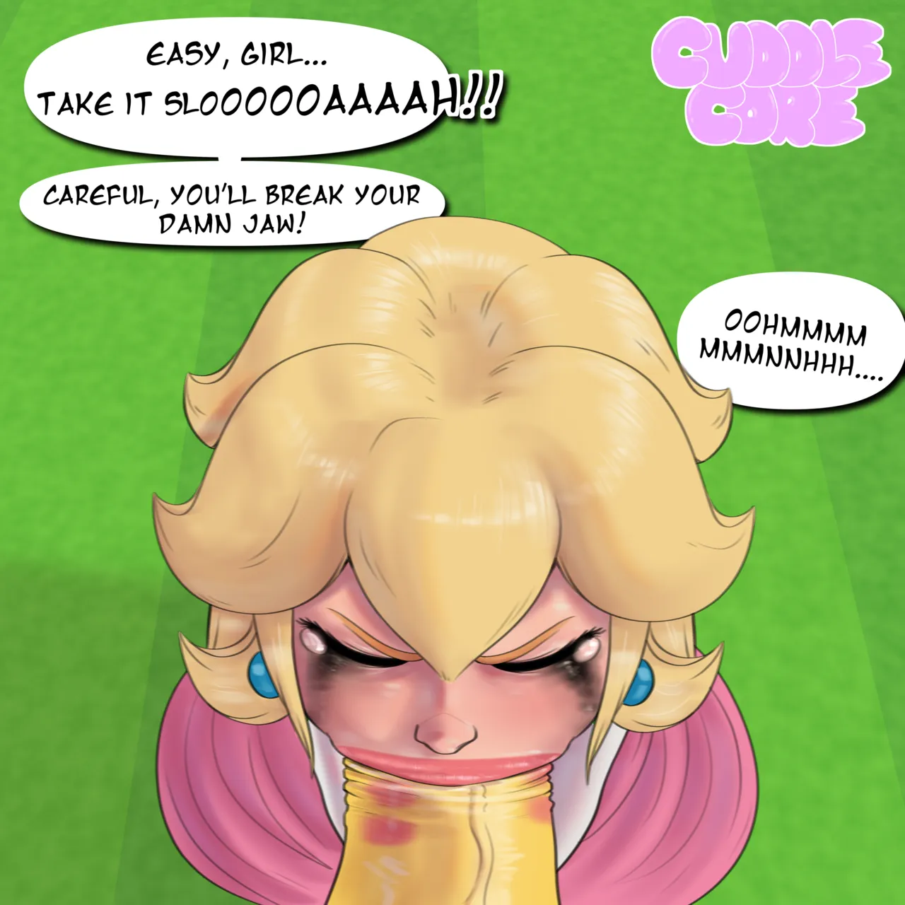 Princess Peach swallowing a monster Cock page 3 full