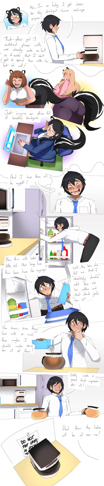 [Lazei] Skunk Girl Office Ladies Farting cover