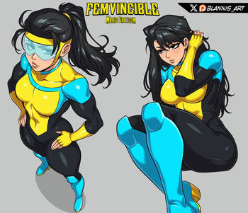 [Blannis Art] Femvincible (Invincible) cover