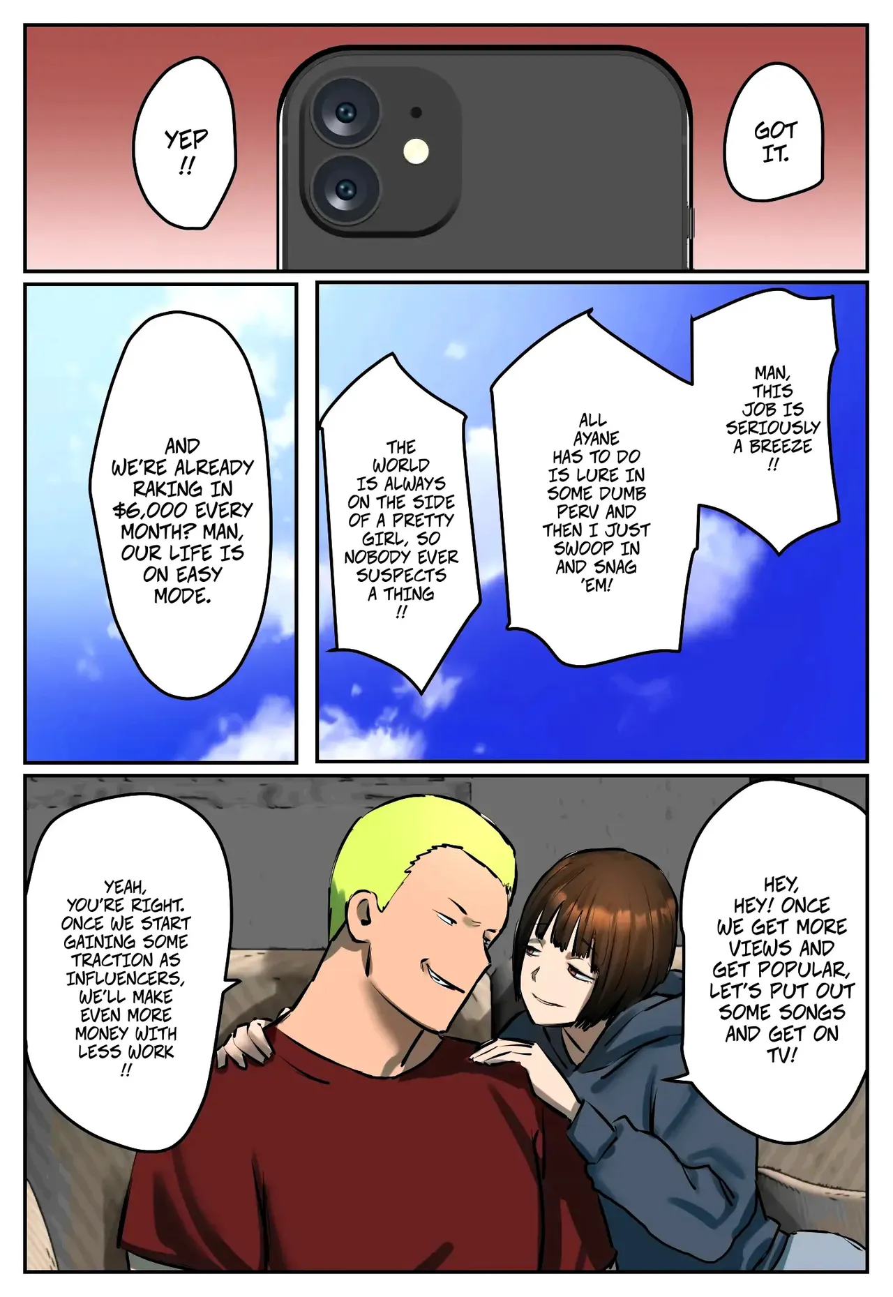 My Part-Time Job Is Getting Revenge: Framed By A Citizens Arrest Streamer -- Fukushuu Yami Beit "Shijin Taihokei Haishinsha ni Otoshiirerareta kara Fukushuu Shite Hoshii" page 7 full