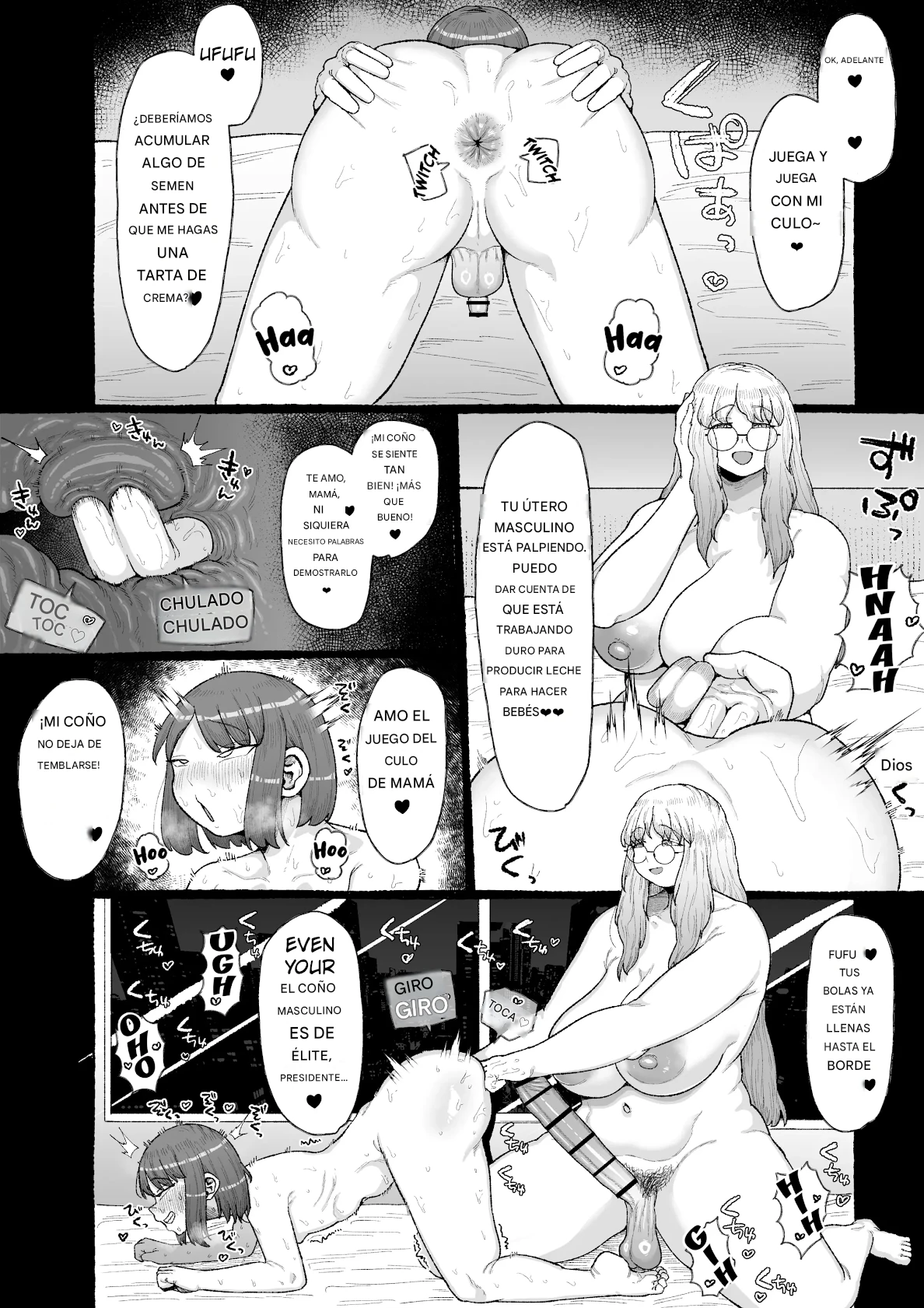 Ogya Babu Charisma Shachou no Mesu Ochi Futanari Homo Chinpo Sandwich page 7 full