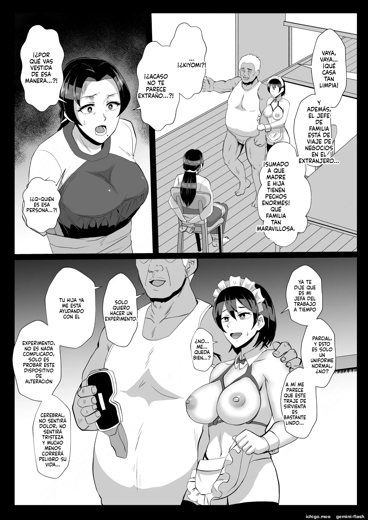Fuzaichuu no Otto ni Makasareta Musume o Mamoritai Mama to Itsudemo Onaho Arbeit  MTL page 12 full
