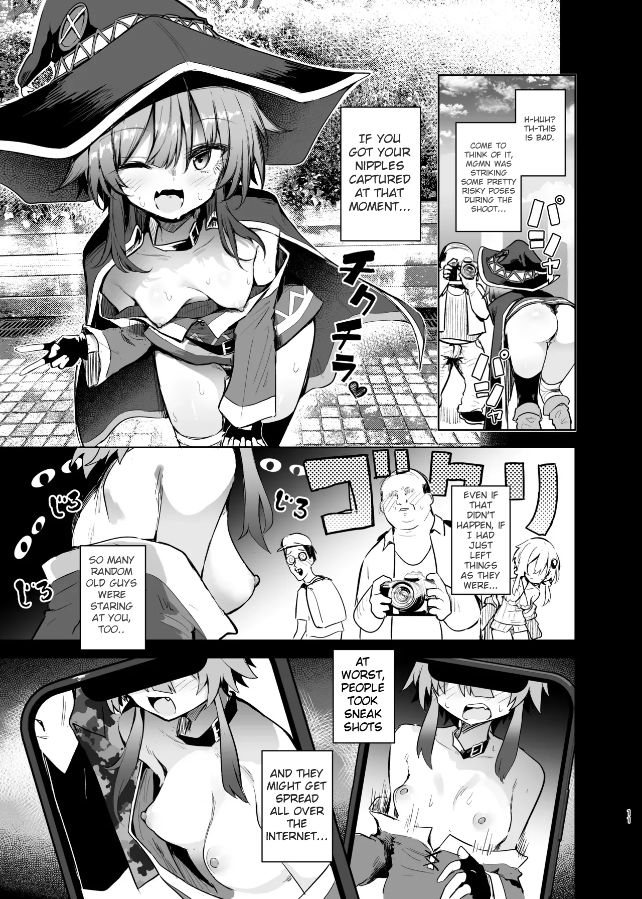 Megumin Cosplayer to Off-Pako Gokko 2 | Play-pretend Offline Sex Meetup with a Megumin Cosplayer 2 page 11 full