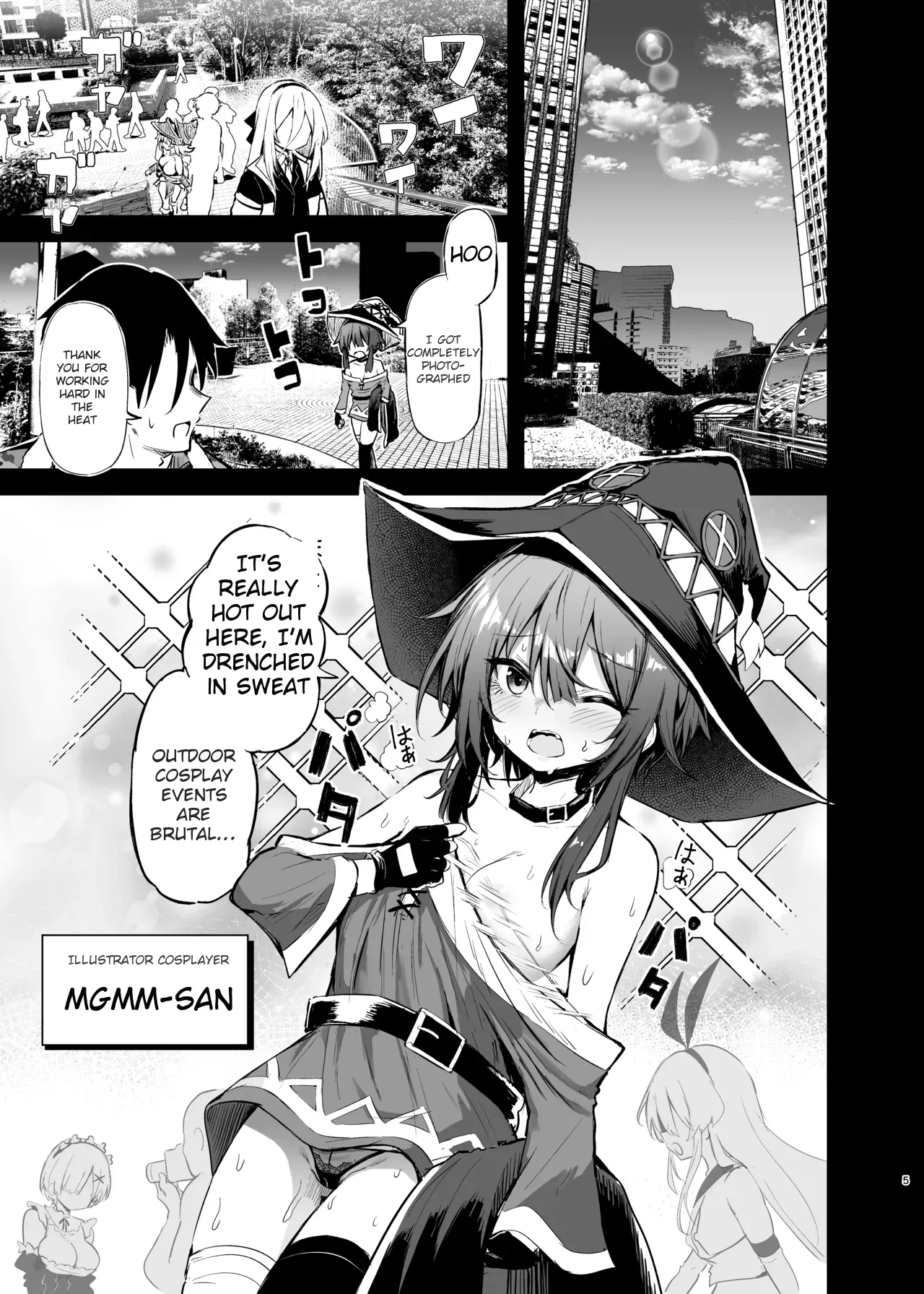 Megumin Cosplayer to Off-Pako Gokko 2 | Play-pretend Offline Sex Meetup with a Megumin Cosplayer 2 page 5 full