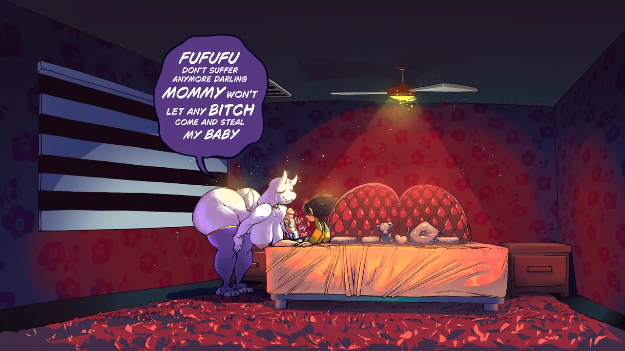 Toriel x Kris page 1 full