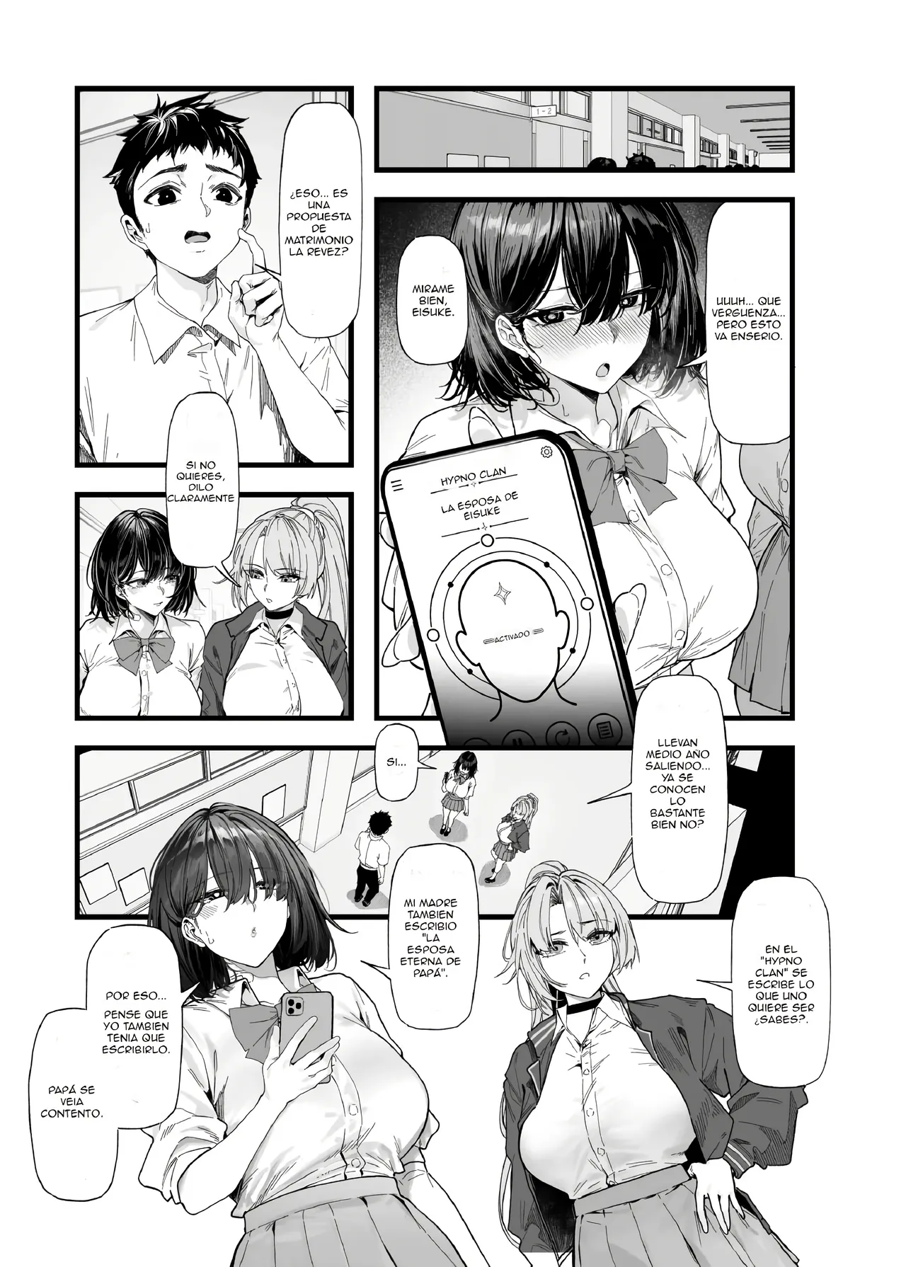 Netorare Saimin Apuri ~Somerare Mesu-nobi suru Haha-musume~｜Infidelidad Causada por una App de Hipnosis ~Madre e Hija Corrompidas y Actuando como Putas~ page 5 full