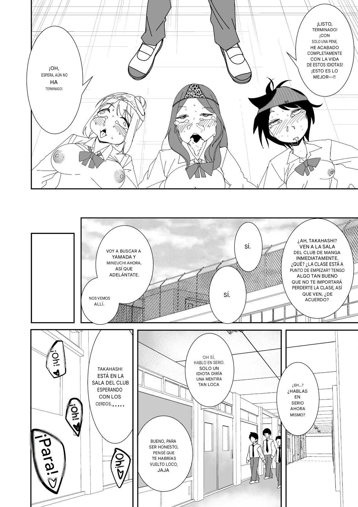 Saimin Appli de! ~Ore o Ijimeta Baka Onna o Onaho ni Shite Otaku Tomodachi ni Zoutei Shitemita~ Español page 12 full