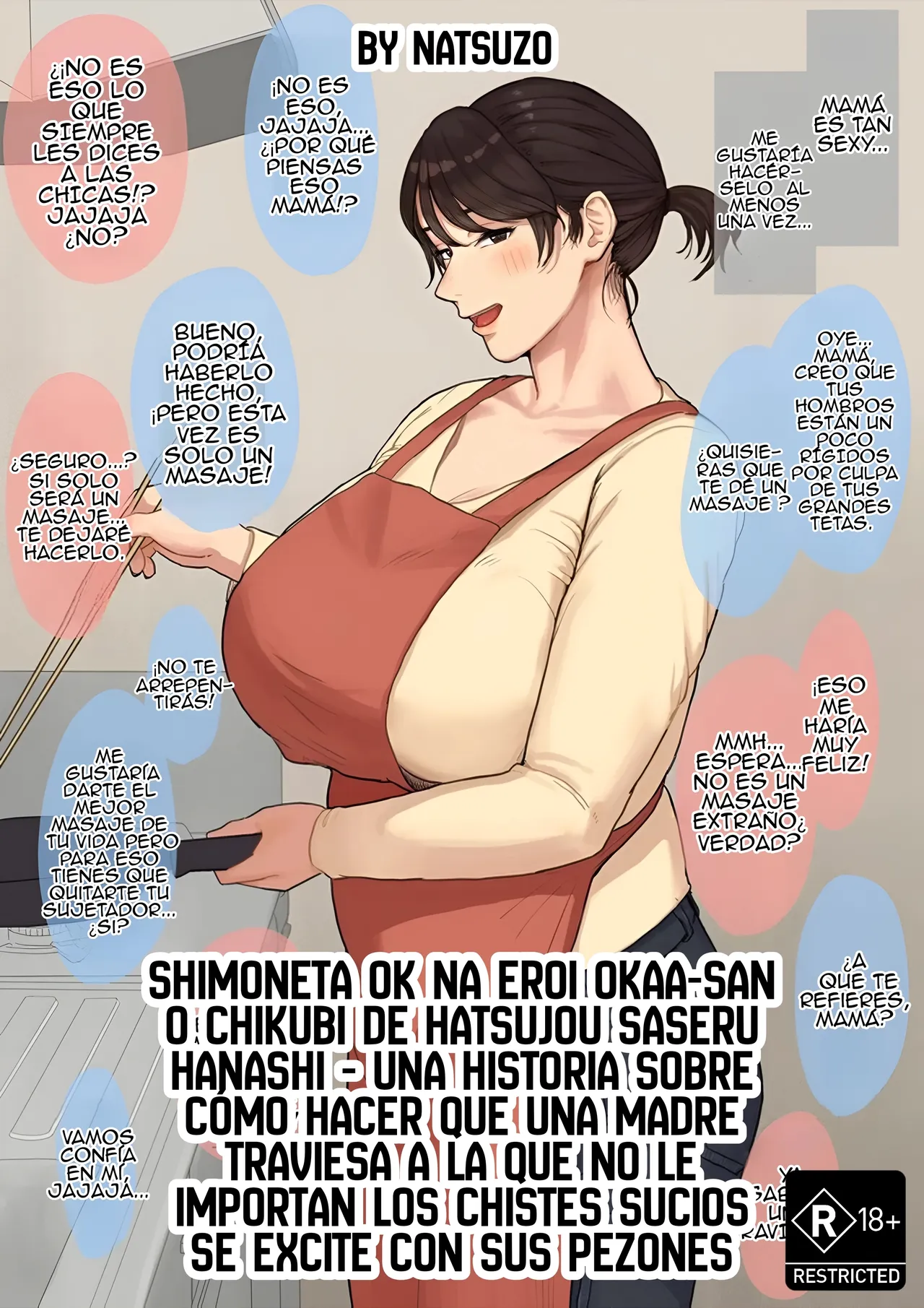 Shimoneta OK na Eroi Okaa-san o Chikubi de Hatsujou Saseru Hanashi｜Una Historia sobre cómo Hacer que una Madre Travesa, a la que no le Importan los Chistes Sucios, se Excite con sus Pezones page 1 full