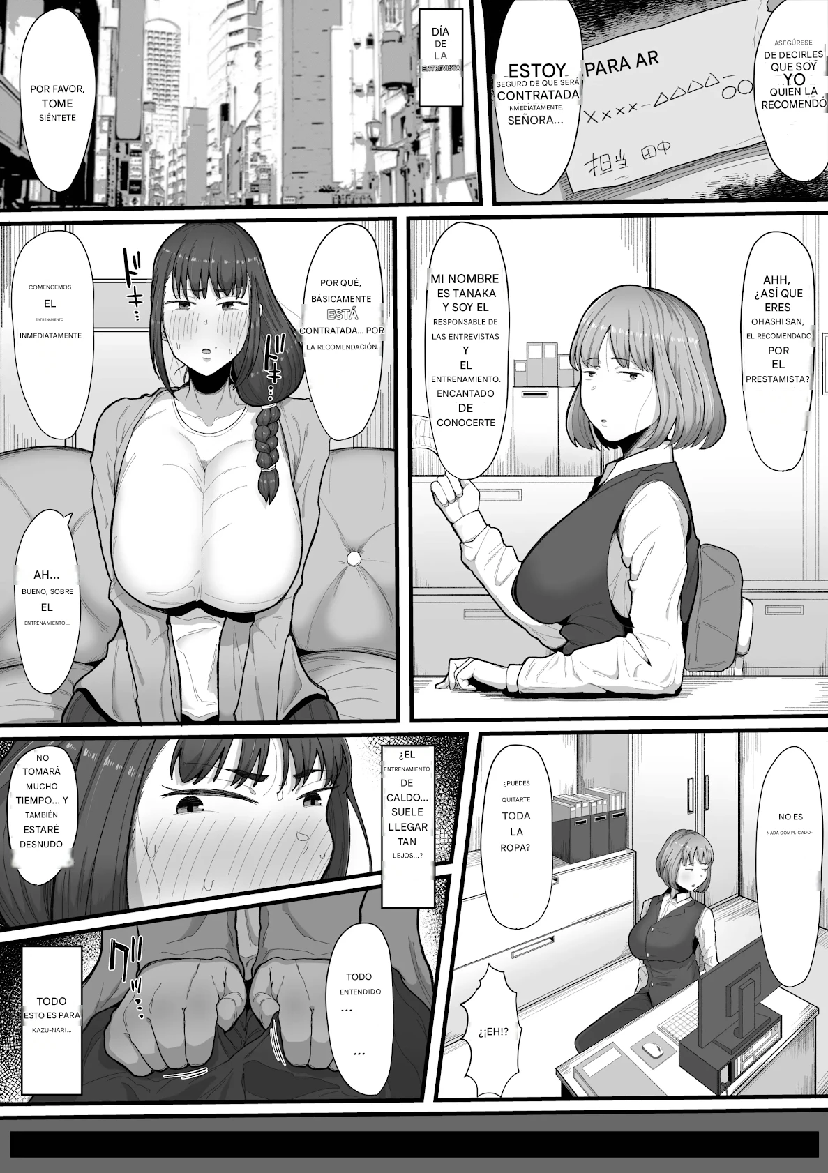 Naa... Ashita kara Fuuzoku de Hataraite Kurenai ka -Futanari Hitozuma Fuuzoku Ochi- Español page 4 full