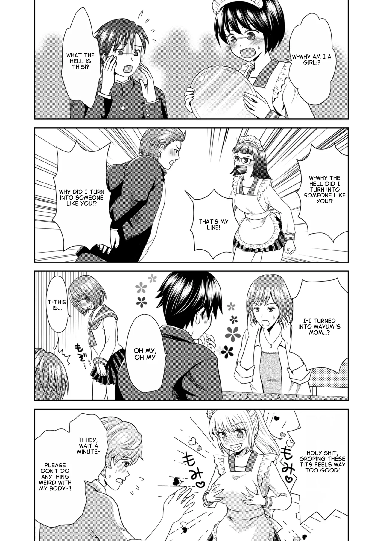 A group of boys and girls switch places at the school festival!! page 12 full