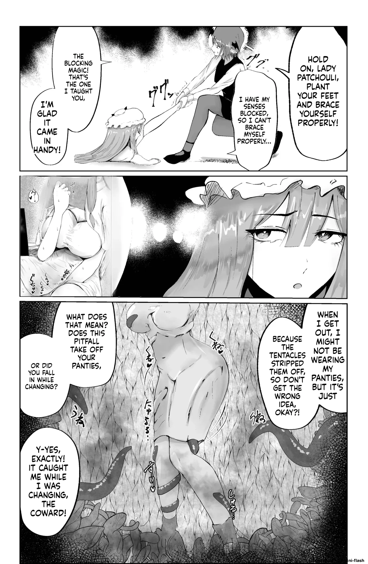 Majo to Koakuma, Kankaku Shadan Ana ni Ochiru. page 12 full