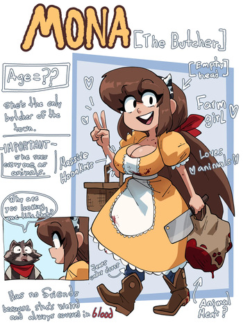 [CoolerINKER] MONA THE BUTCHER (OC by CoolerINKER) cover