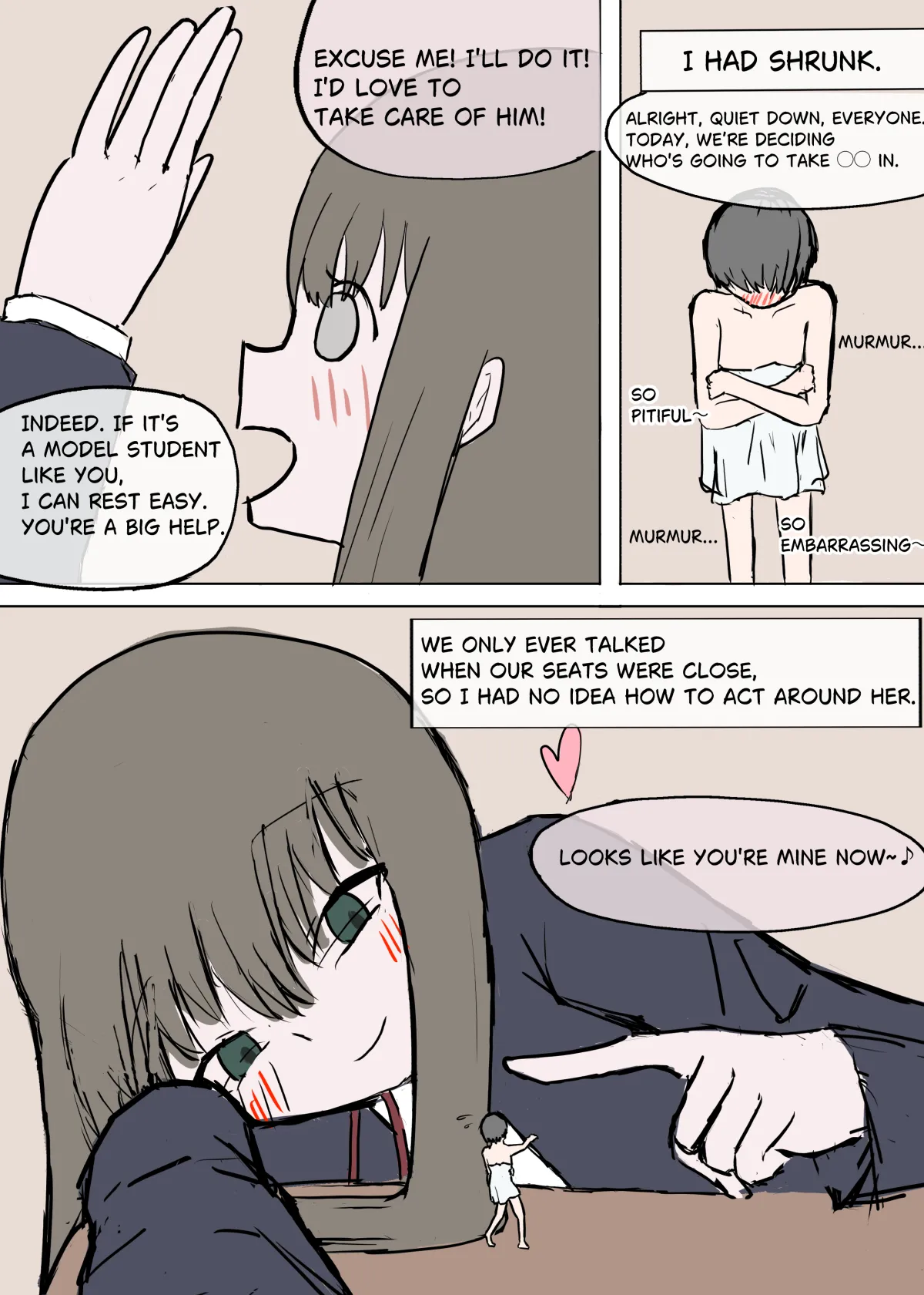 Kept By a Classmate page 1 full