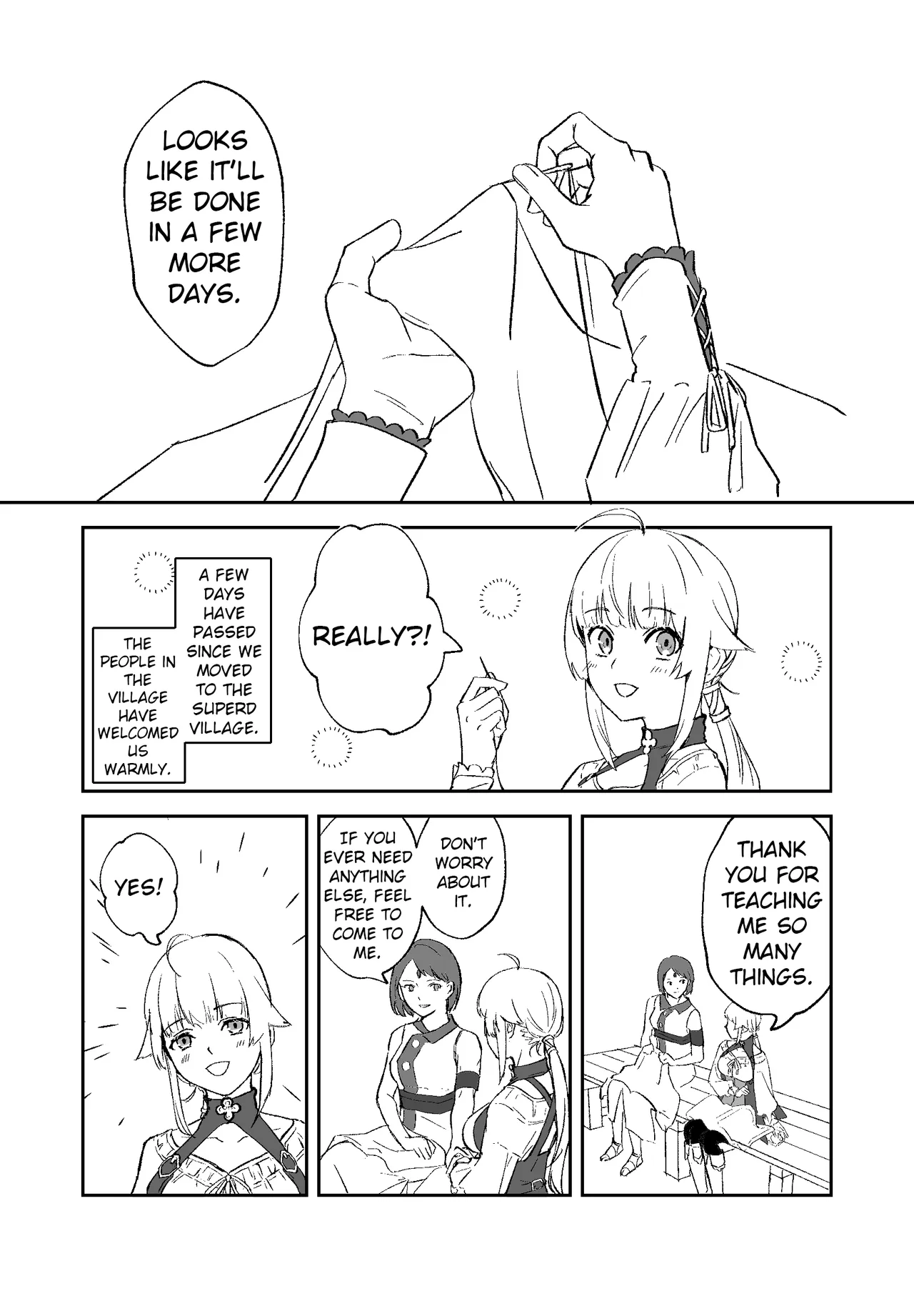 Shinkon no Norun-chan ga ganbaritai o-hanashi desu | A story about Norn-chan trying her best as a newlywed page 1 full
