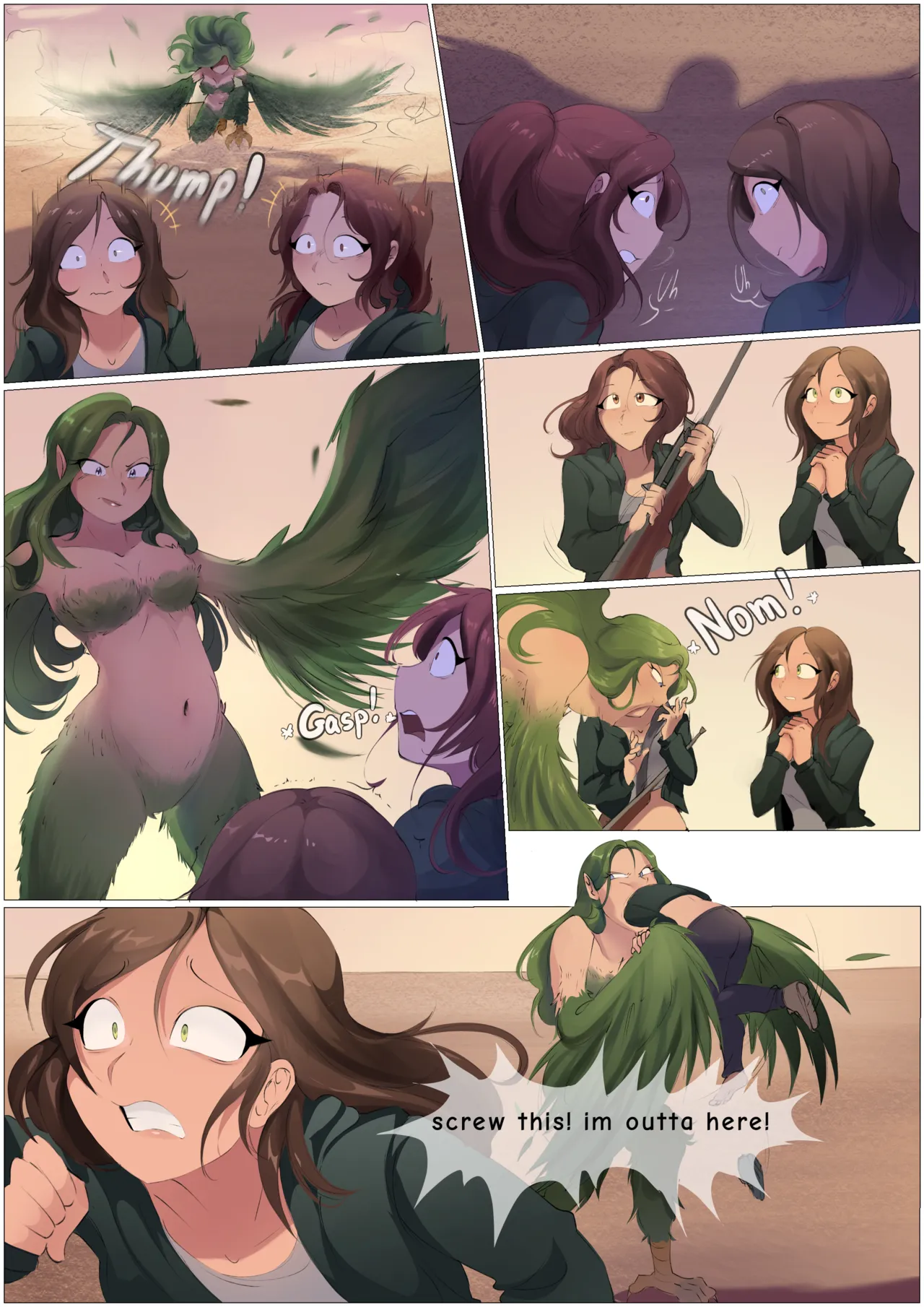 Creature Vore Saga: Harpy Chapter page 6 full