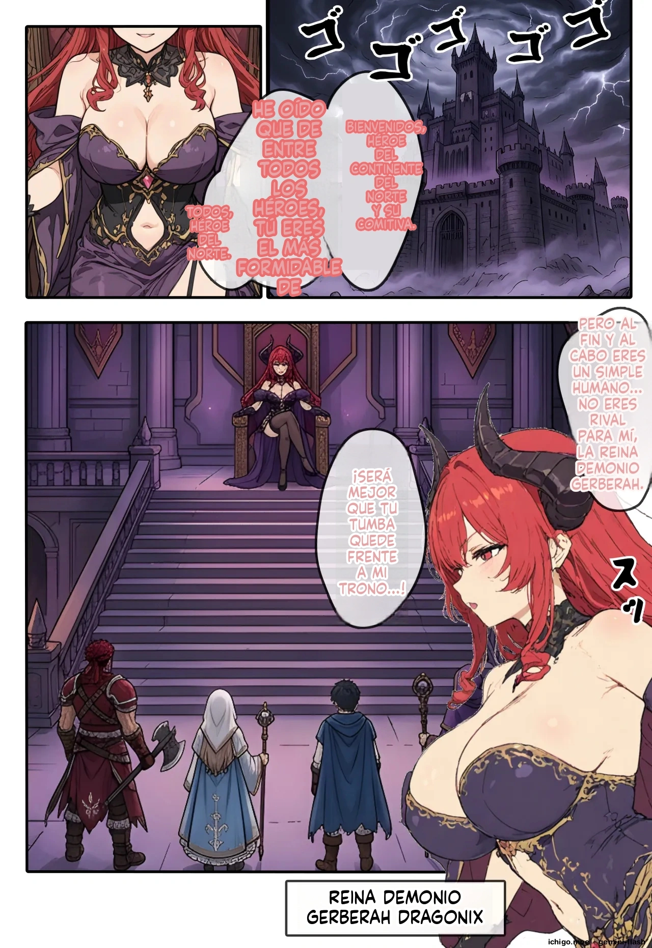 Kouman maou, hinjaku bonyuu kando kabin taishitsu ni sareru  MTL page 3 full