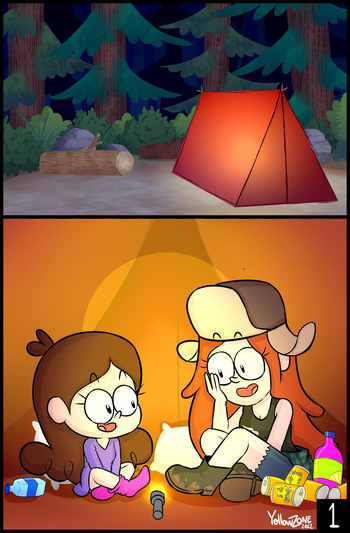 [yellowzonemx] Mabel and Wendy (COMMISSION) (Gravity Falls) cover