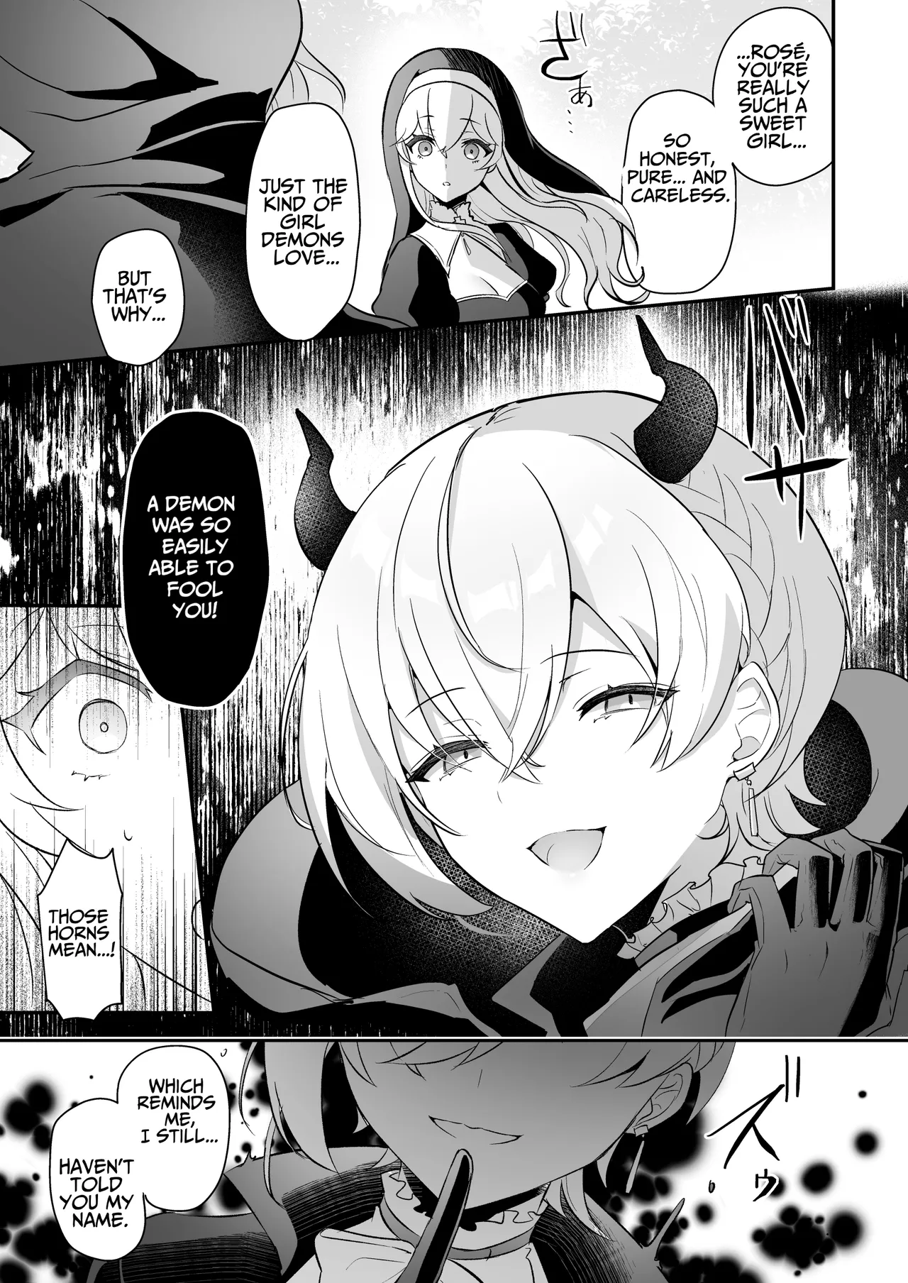 Captive Sex with an Incubus ~holy woman corruption by lust inducing clitoral teasing~ page 11 full