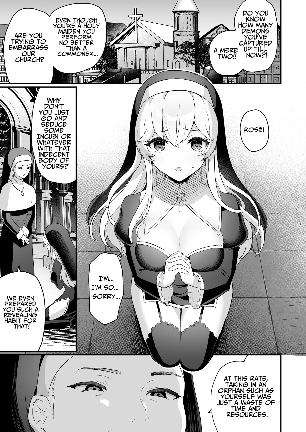 Captive Sex with an Incubus ~holy woman corruption by lust inducing clitoral teasing~ page 7 full