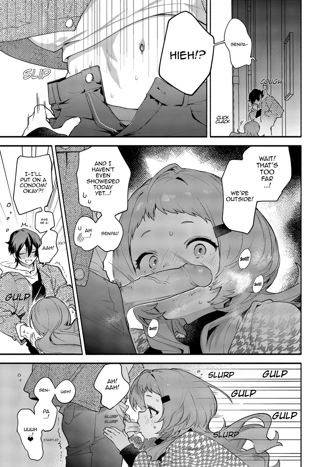 Mako-senpai ni Taberareru. ~Chiisakute Dekkai Ama Sado Senpai ni Otosareru~ | Eaten By Mako-senpai ~Falling To A Tiny But Huge Sadist Senpai~ page 11 full