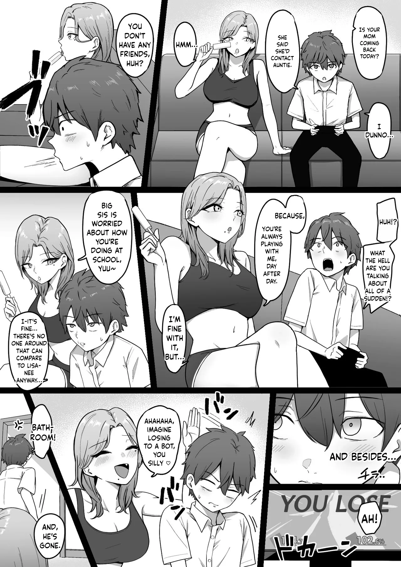 Kinjo no Gal Nee-chan ni Oshioki sareru! | Punished By The Gal Big Sis In My Neighborhood! page 5 full