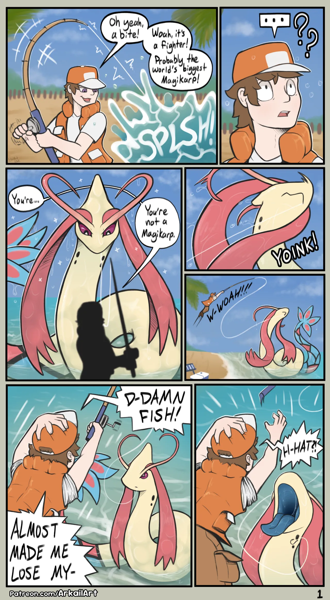Caught A Noodle Fish! page 1 full