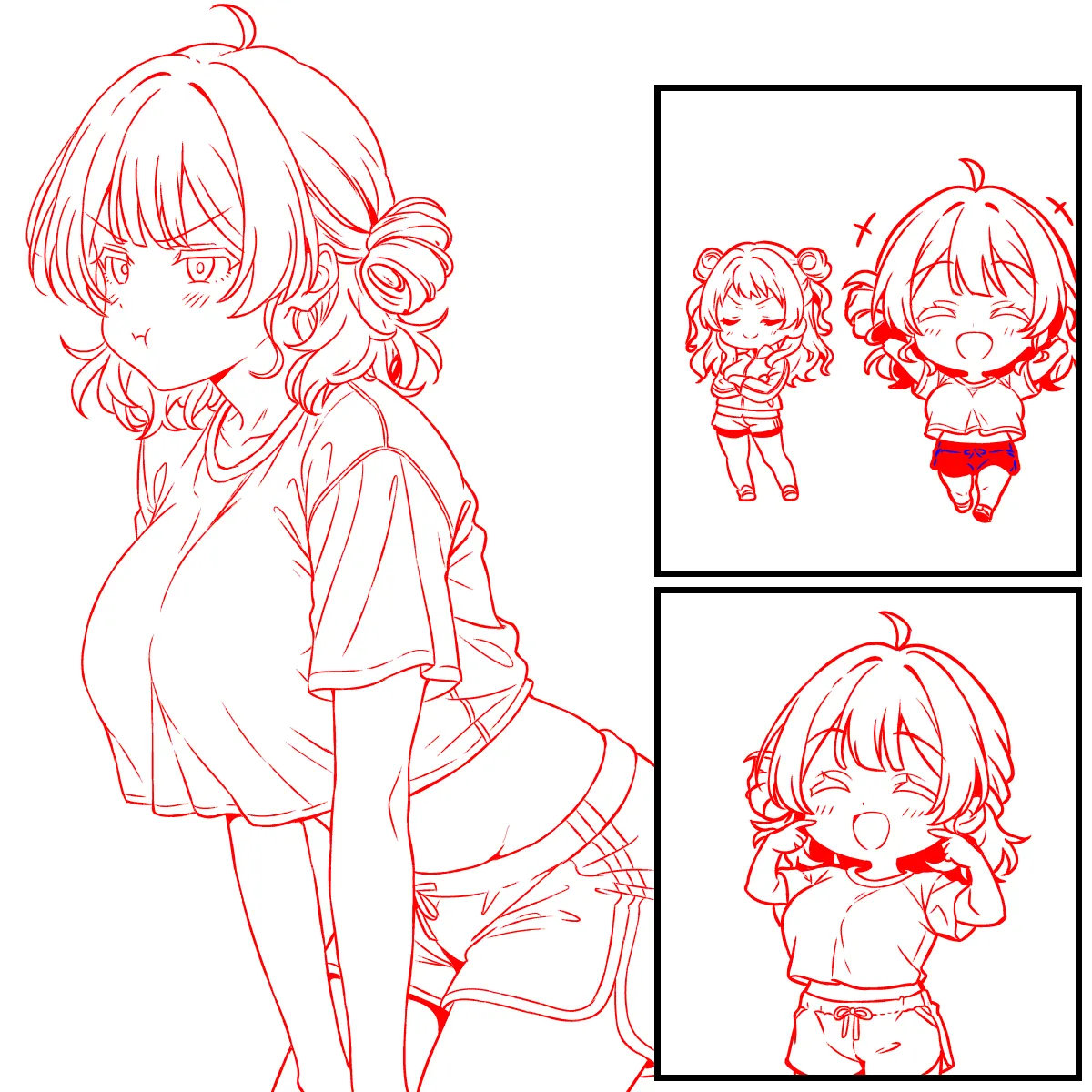 白熱した勝負をする花海姉妹 page 4 full