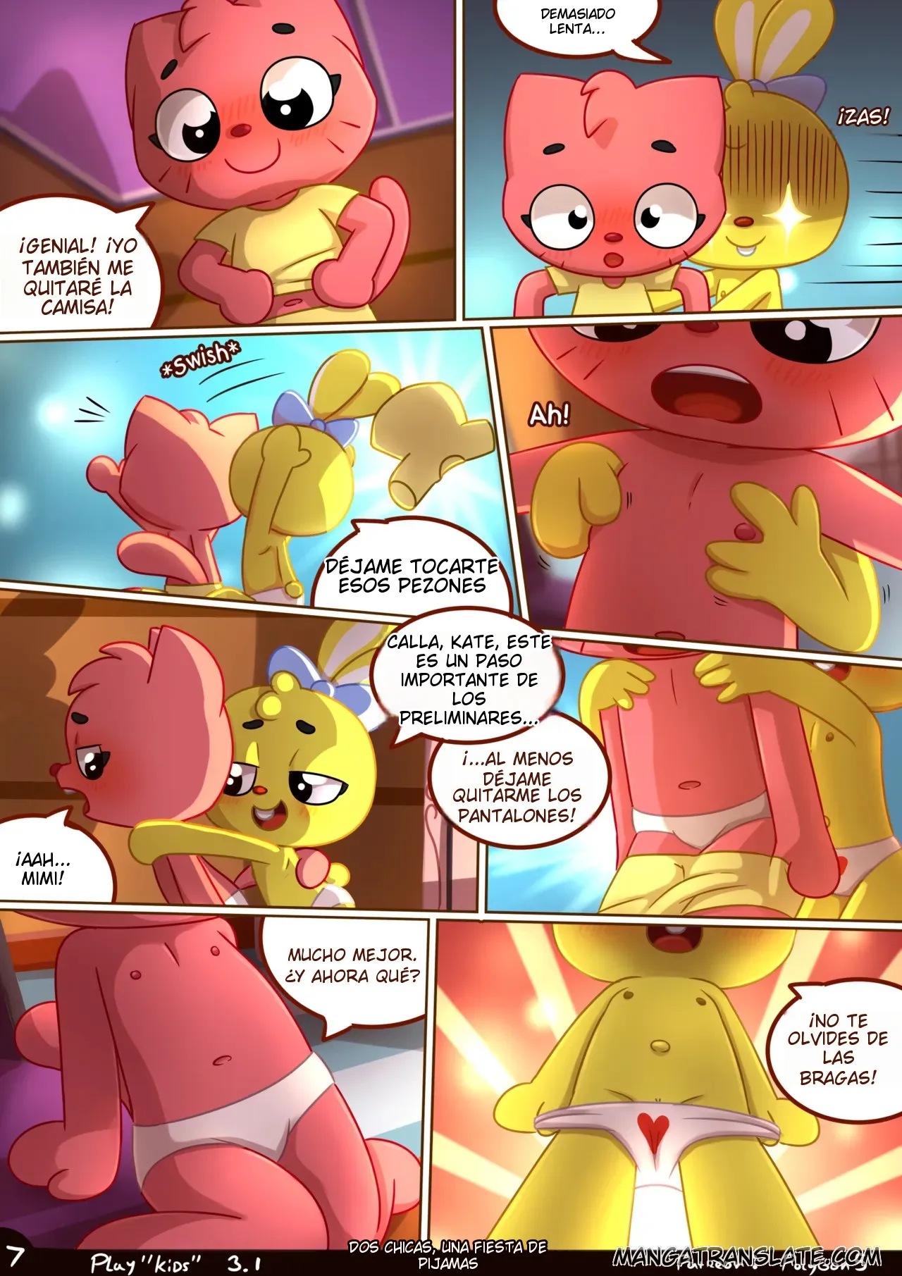 Playkids comic, Two girls One sleepover page 8 full