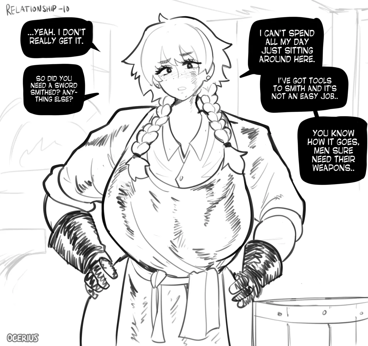 Side Quest In An RPG: Marry The Local NPC Blacksmith page 5 full