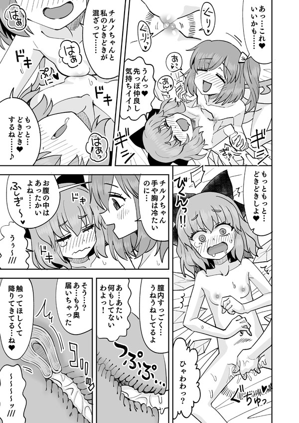【Skeb依頼絵69】チルノと大妖精のらぶ百合えっちリベンジ page 12 full