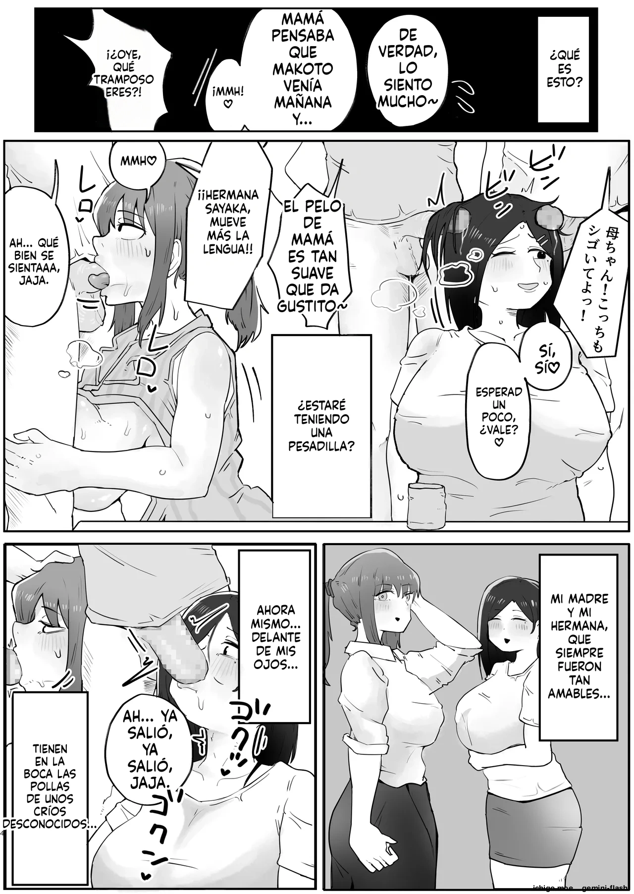 Yonnen Buri ni Jikka ni Kisei shitara Haha to Ane ga Kinjo no Kusogaki Domo no Mesu Pet ni Natteimashita. page 4 full