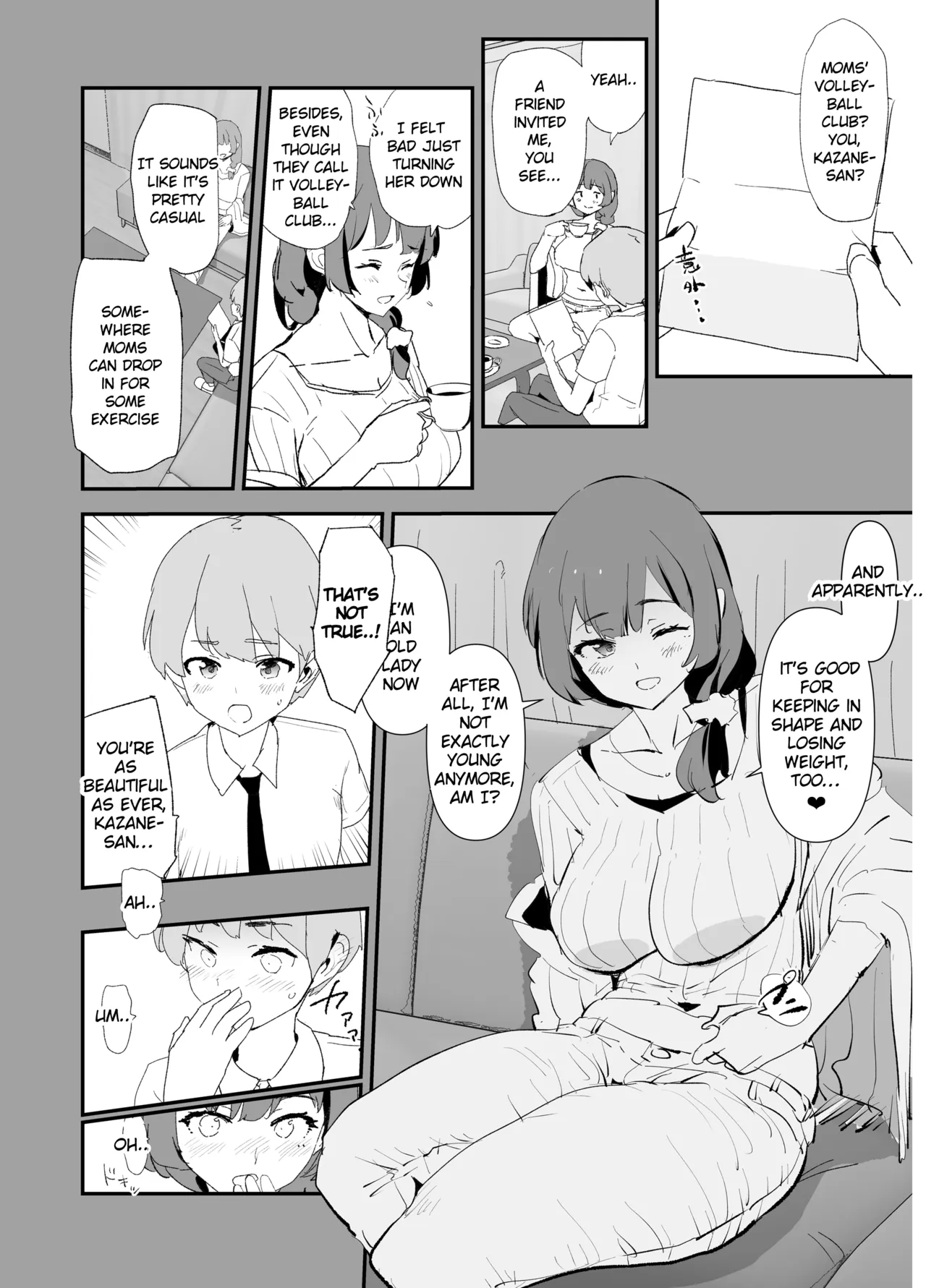 Mama-san Volley de Mama Onaho Kaimakusen to Kesshousen! | Mom Cocksleeve Volleyball Club — The Opening Match & The Finals! + BONUS page 7 full